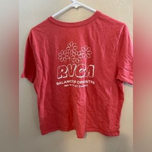 RVCA red cropped Tee For Women